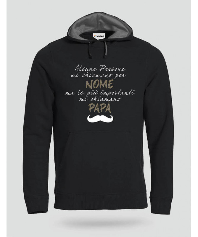 Papà Felpa Premium con cappuccio Uomo
