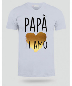 Papà ti amo T-shirt Scollo V