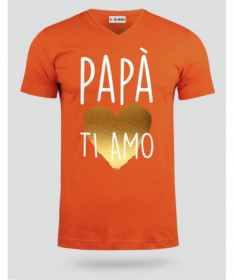Papà ti amo T-shirt Scollo V