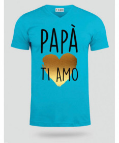 Papà ti amo T-shirt Scollo V