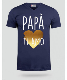 Papà ti amo T-shirt Scollo V