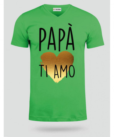 Papà ti amo T-shirt Scollo V