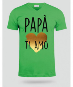 Papà ti amo T-shirt Scollo V