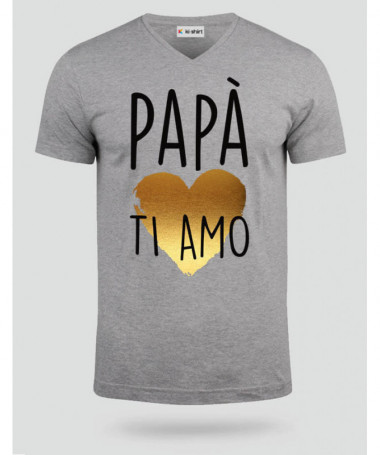 Papà ti amo T-shirt Scollo V
