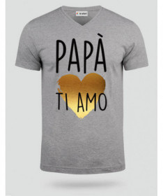 Papà ti amo T-shirt Scollo V