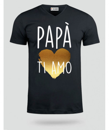 Papà ti amo T-shirt Scollo V