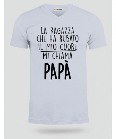 Rubato il cuore T-shirt Scollo V