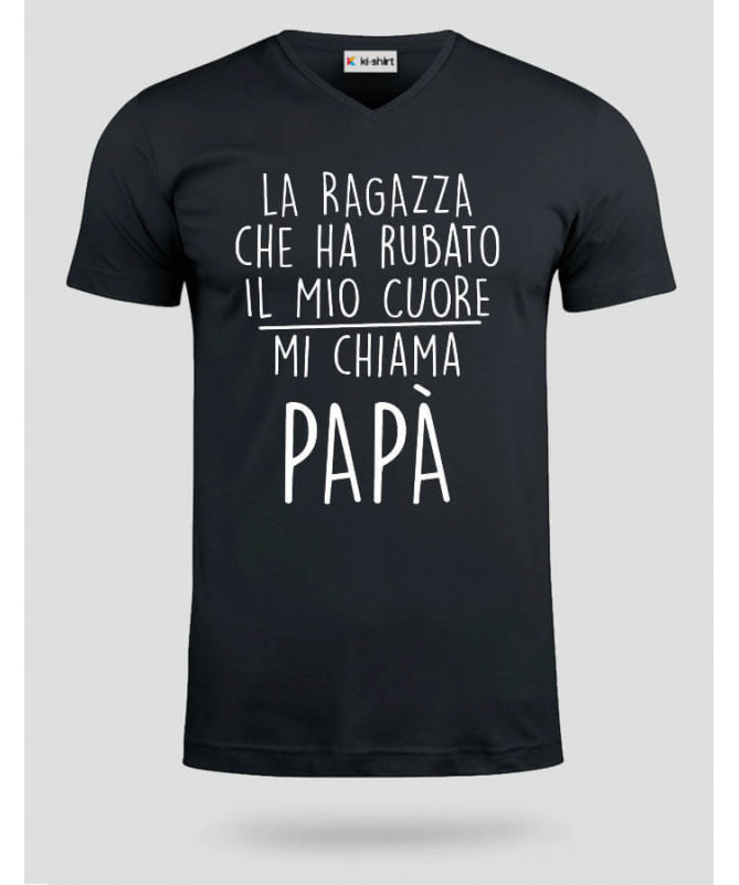 Rubato il cuore T-shirt Scollo V