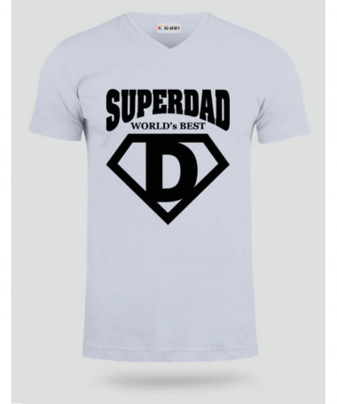 Super Dad T-shirt Scollo V
