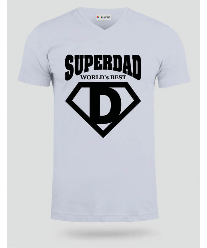 Super Dad T-shirt Scollo V