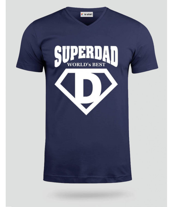Super Dad T-shirt Scollo V