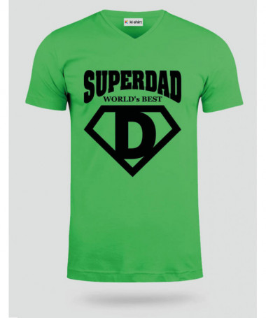 Super Dad T-shirt Scollo V