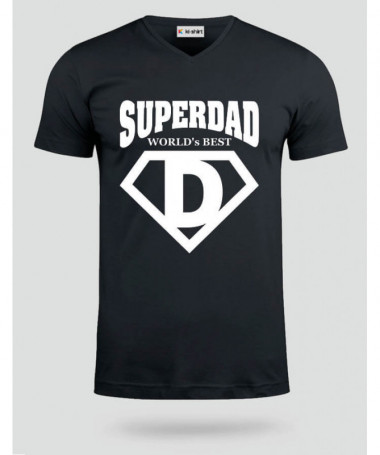 Super Dad T-shirt Scollo V