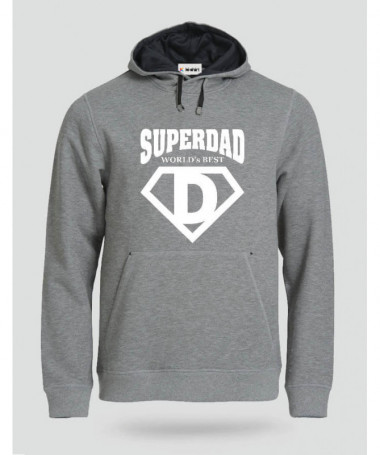 Super Dad Felpa Premium con cappuccio Uomo