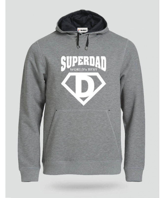 Super Dad Felpa Premium con cappuccio Uomo
