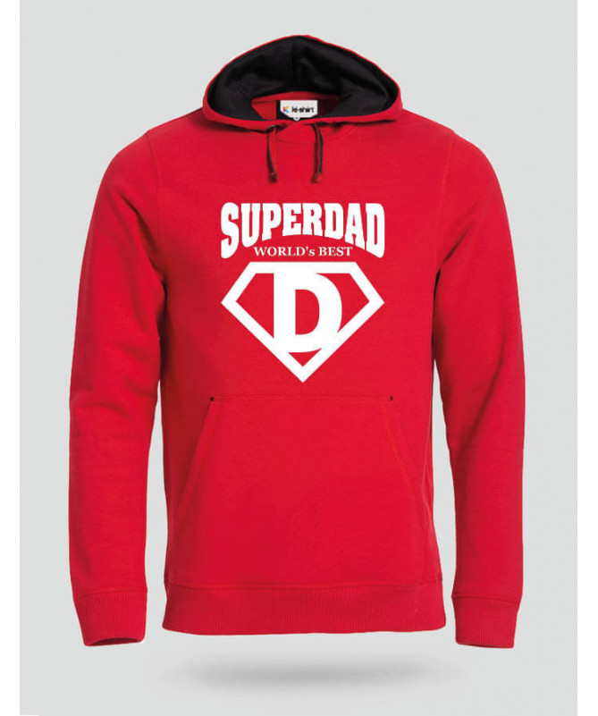Super Dad Felpa Premium con cappuccio Uomo