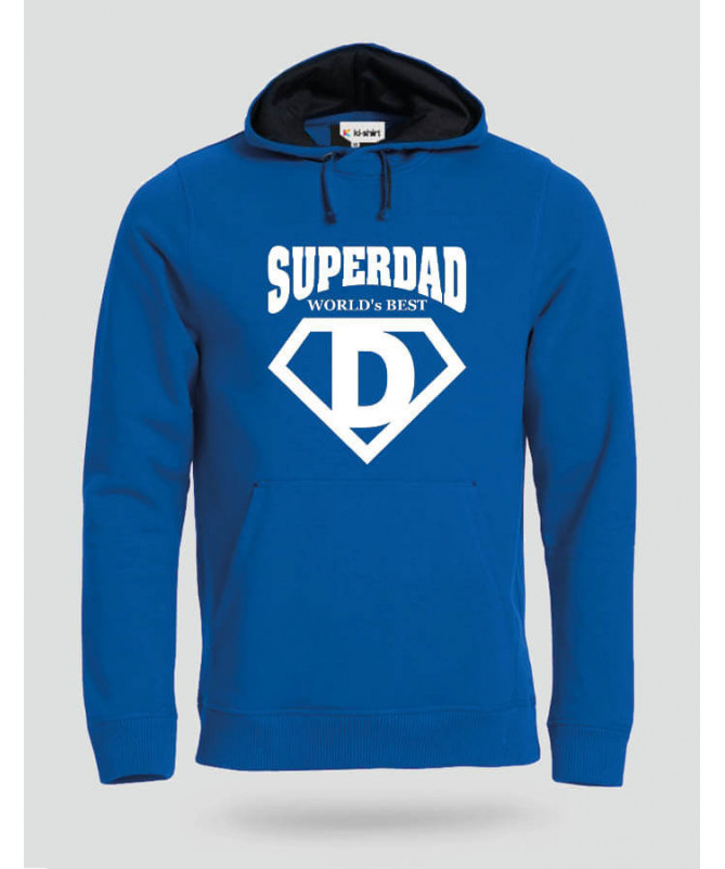 Super Dad Felpa Premium con cappuccio Uomo
