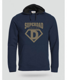 Super Dad Felpa Premium con cappuccio Uomo
