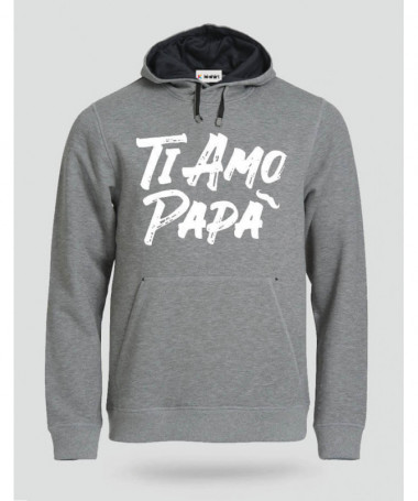 Ti amo Felpa Premium con cappuccio Uomo