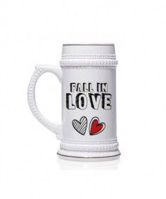 Boccale birra Fall in love