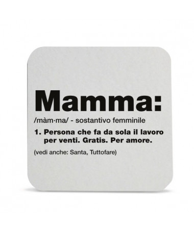 Sottobicchiere Mamma per 20