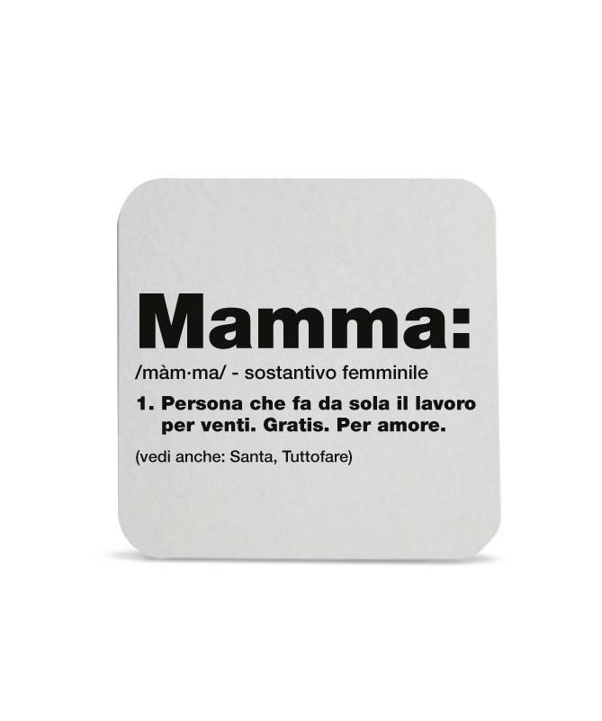 Sottobicchiere Mamma per 20