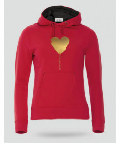 I Love you Mum Felpa Premium con cappuccio Donna