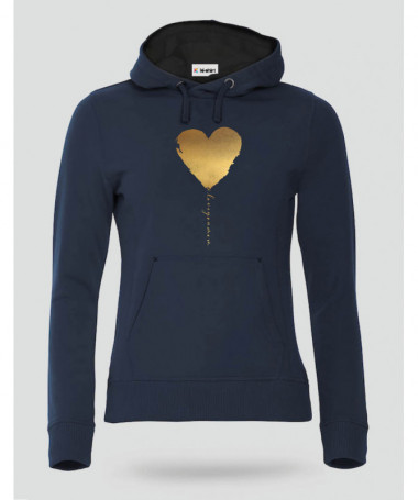 I Love you Mum Felpa Premium con cappuccio Donna