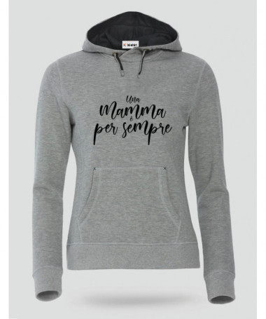 Una mamma è per sempre Felpa Premium con cappuccio Donna