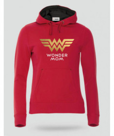 Wonder Mom Felpa Premium con cappuccio Donna