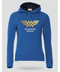 Wonder Mom Felpa Premium con cappuccio Donna