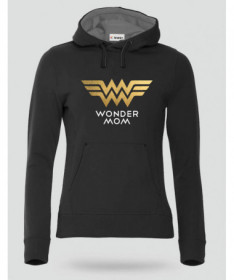 Wonder Mom Felpa Premium con cappuccio Donna