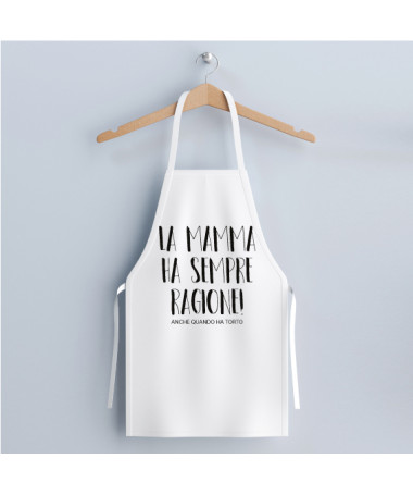 ki-shirt.com Grembiule La mamma ha sempre ragione