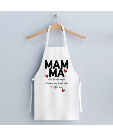 ki-shirt.com Grembiule Mamma amore infinito