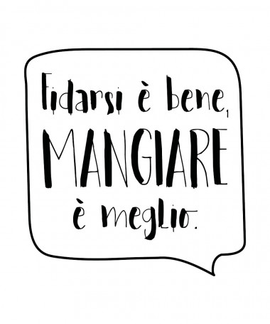 Cuscino Fidarsi è bene