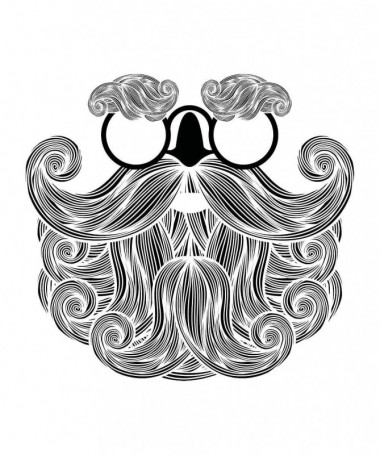 Biscotti Babbo Natale Hipster T-shirt Scollo V