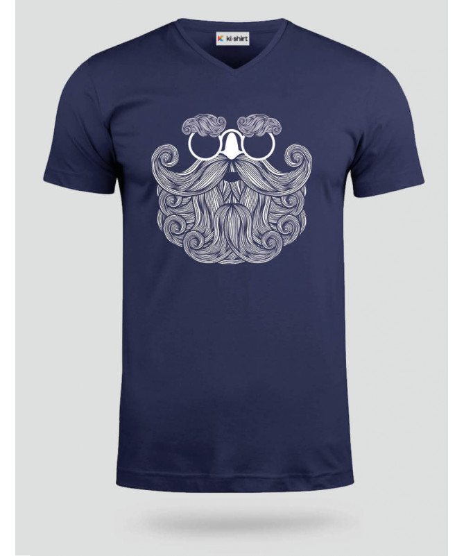 Biscotti Babbo Natale Hipster T-shirt Scollo V