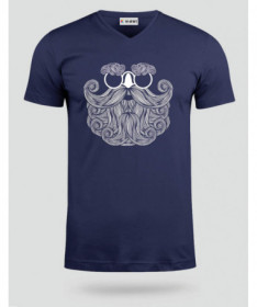 Biscotti Babbo Natale Hipster T-shirt Scollo V