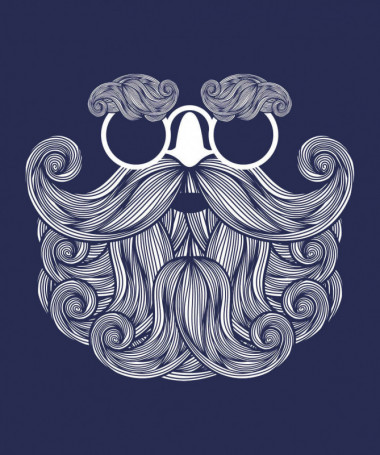 Biscotti Babbo Natale Hipster T-shirt Scollo V