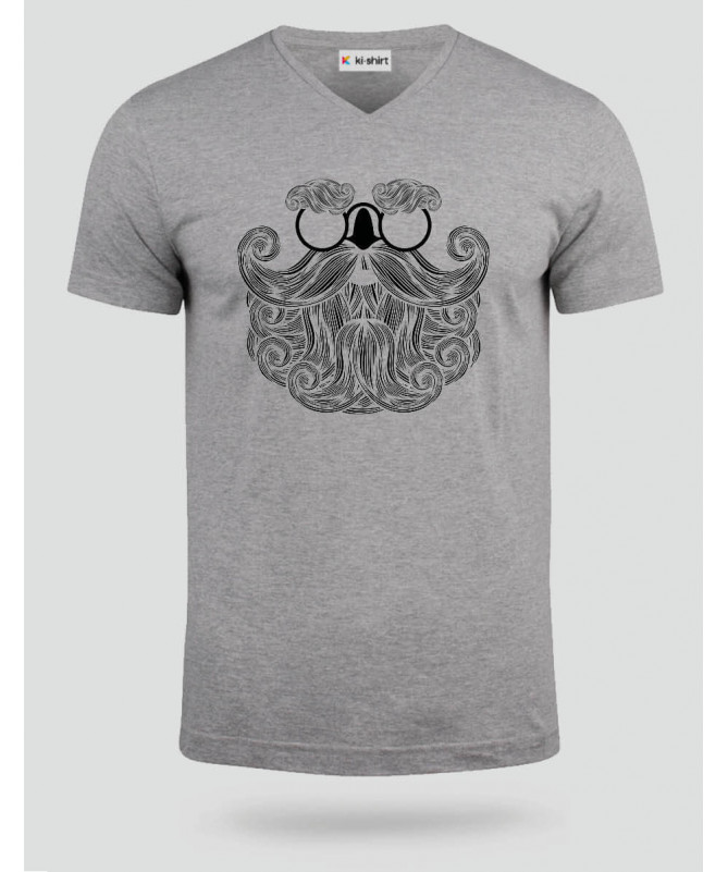 Biscotti Babbo Natale Hipster T-shirt Scollo V