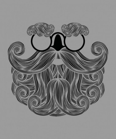 Biscotti Babbo Natale Hipster T-shirt Scollo V