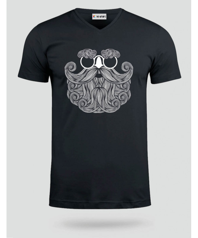 Biscotti Babbo Natale Hipster T-shirt Scollo V