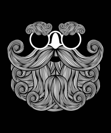 Biscotti Babbo Natale Hipster T-shirt Scollo V