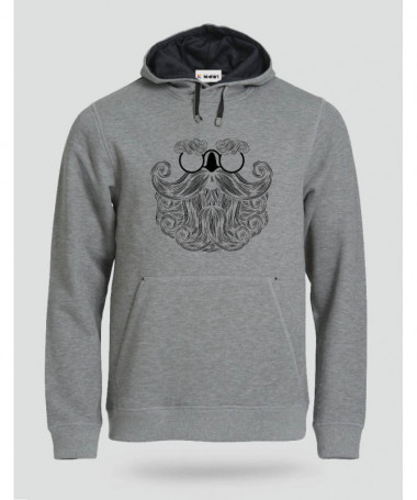 Biscotti Babbo Natale Hipster Felpa Premium con cappuccio Uomo