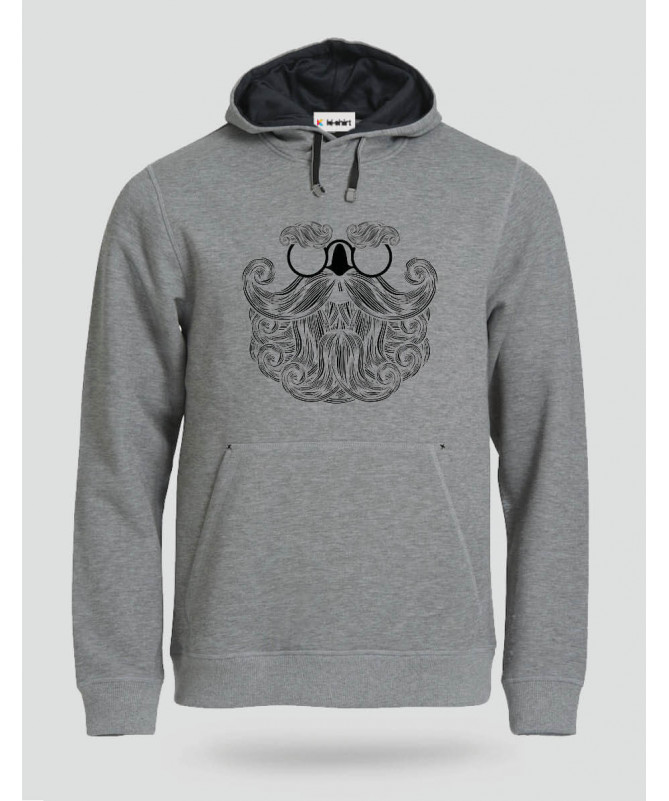 Biscotti Babbo Natale Hipster Felpa Premium con cappuccio Uomo