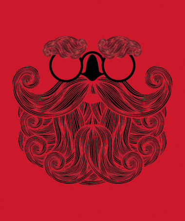 Biscotti Babbo Natale Hipster Felpa Premium con cappuccio Uomo