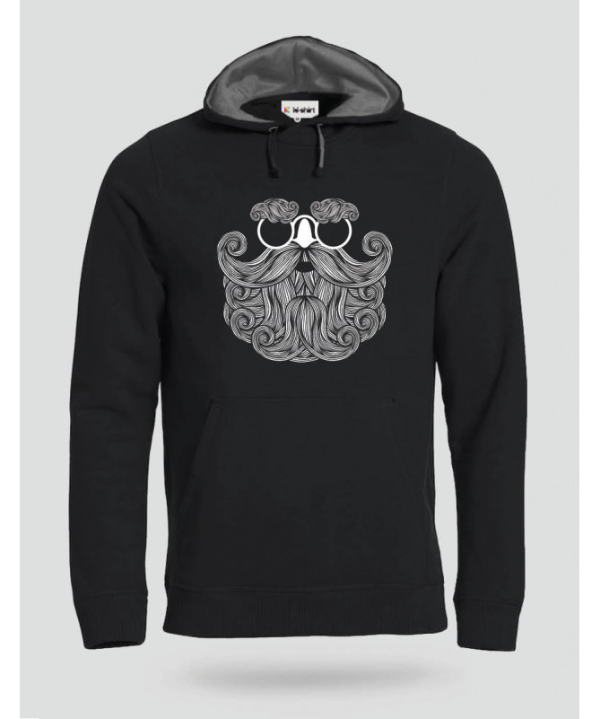 Biscotti Babbo Natale Hipster Felpa Premium con cappuccio Uomo