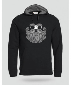 Biscotti Babbo Natale Hipster Felpa Premium con cappuccio Uomo