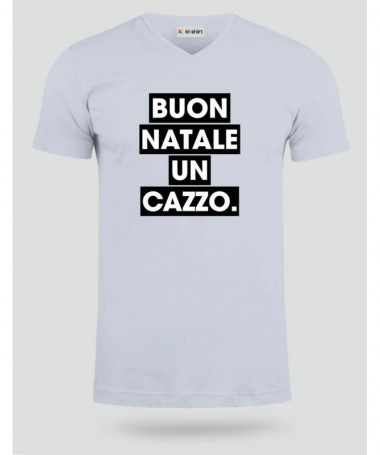 Buon Natale un cazzo T-shirt Scollo V