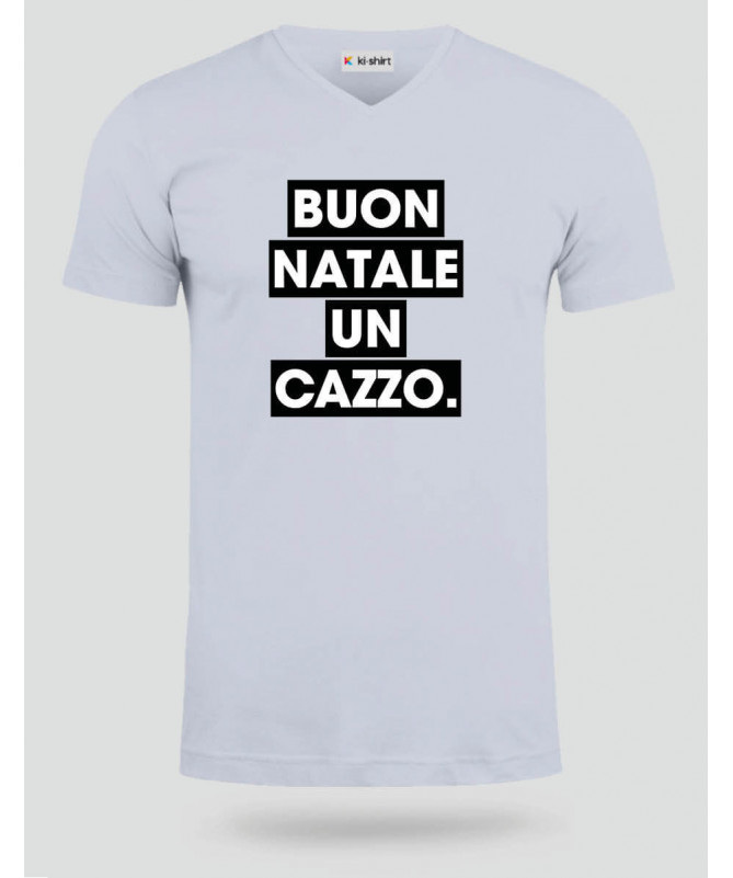 Buon Natale un cazzo T-shirt Scollo V